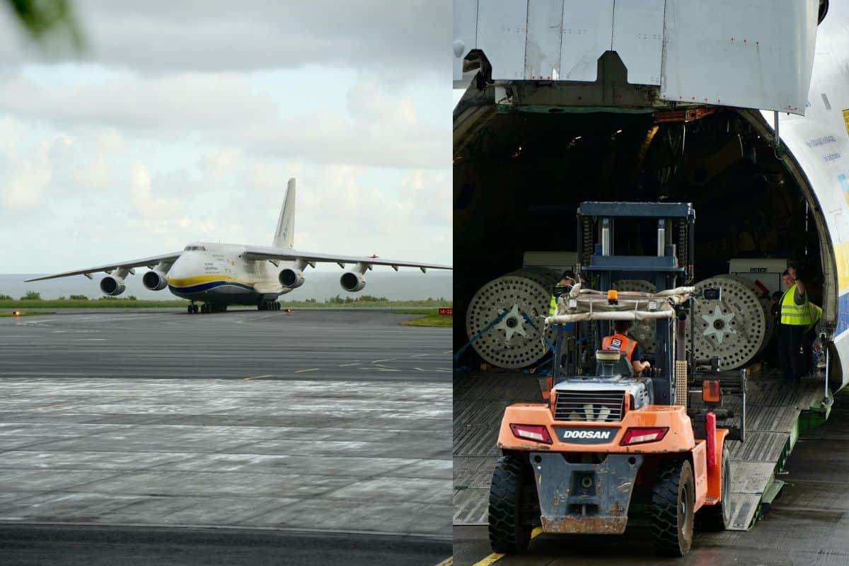 Un avion cargo Antonov apporte 100 tonnes de matériel pour EDF