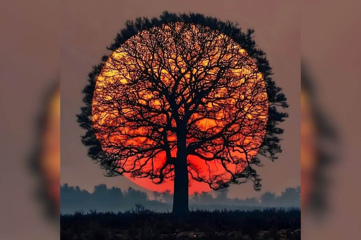 photographie, nature, Pays-Bas, viral, image, coucher de soleil, art