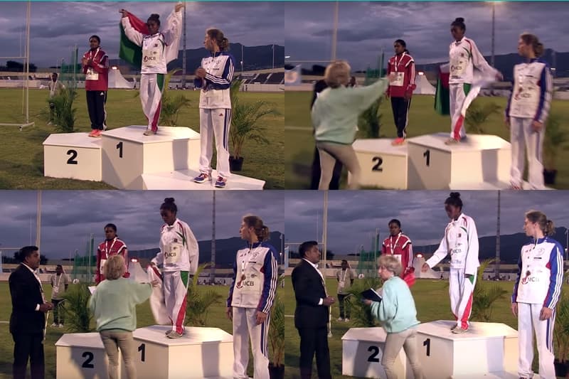 « Arracher un drapeau des mains d'un sportif : une attitude colonialiste »