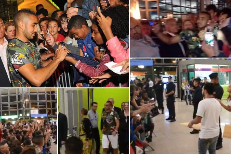 Le bain de foule de Dimitri Payet à l'aéroport de Gillot