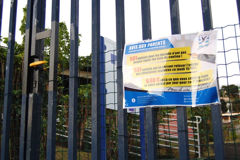 Polémique sur la cantine scolaire à l'Étang-Salé