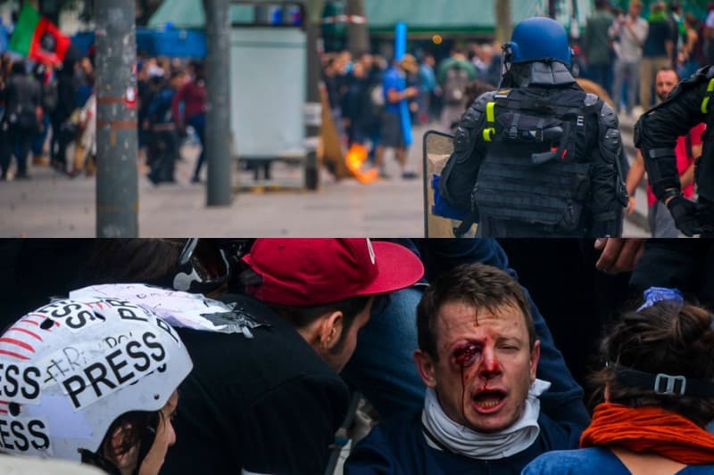 Loi travail : violents affrontements lors de la manifestation à Paris