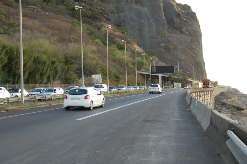 Route du littoral : totalement fermée à la circulation