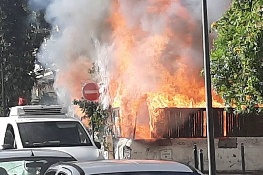 Incendie rue du Presbytère à Saint-Pierre