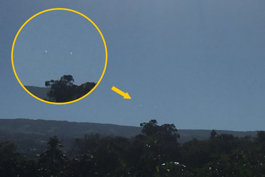 Nouvelle image d’OVNI aperçu dans le ciel Réunionnais