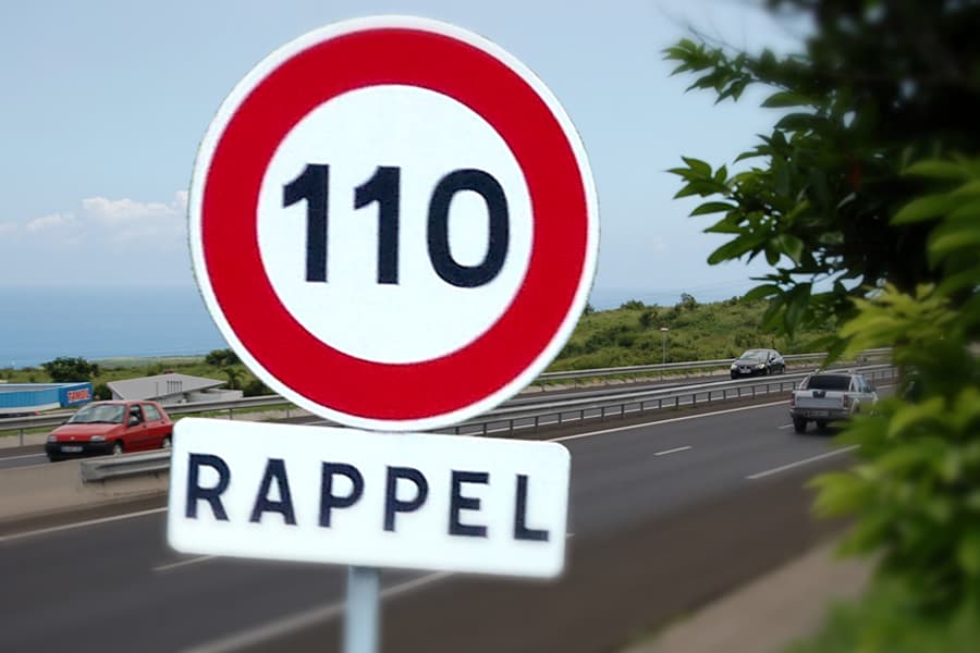 Environnement : la vitesse de conduite est déjà limitée à 110 km à La Réunion