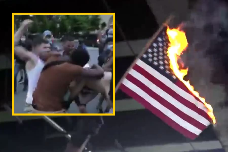 Affrontements raciaux durant les manifestations aux États-Unis