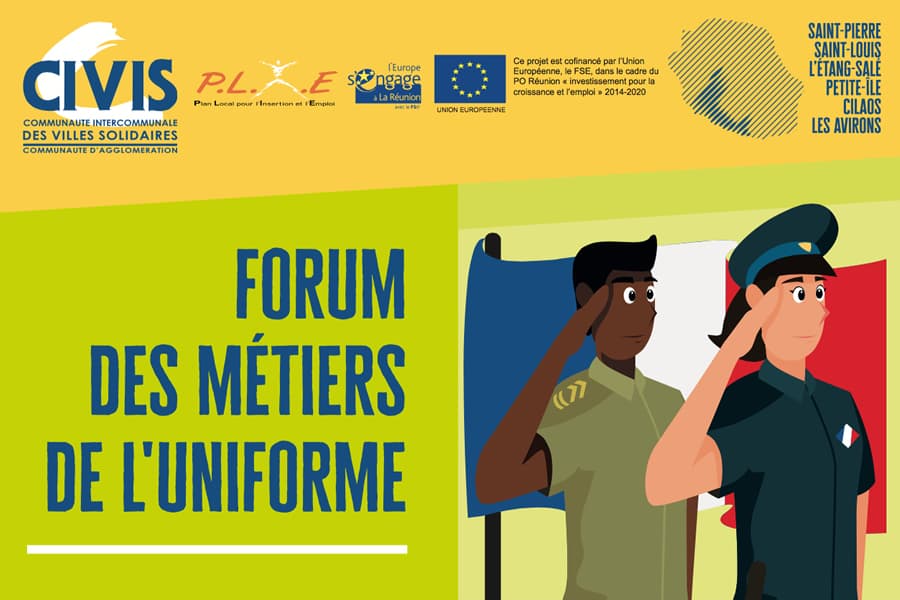 Le Forum des métiers de l’uniforme à Saint-Pierre