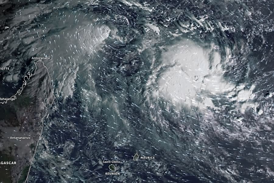 Cyclogenèse en cours dans le Nord de La Réunion