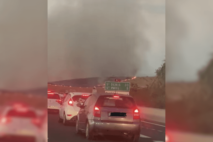 Incendie au Cap Lahoussaye : une Bataille Contre les Flammes