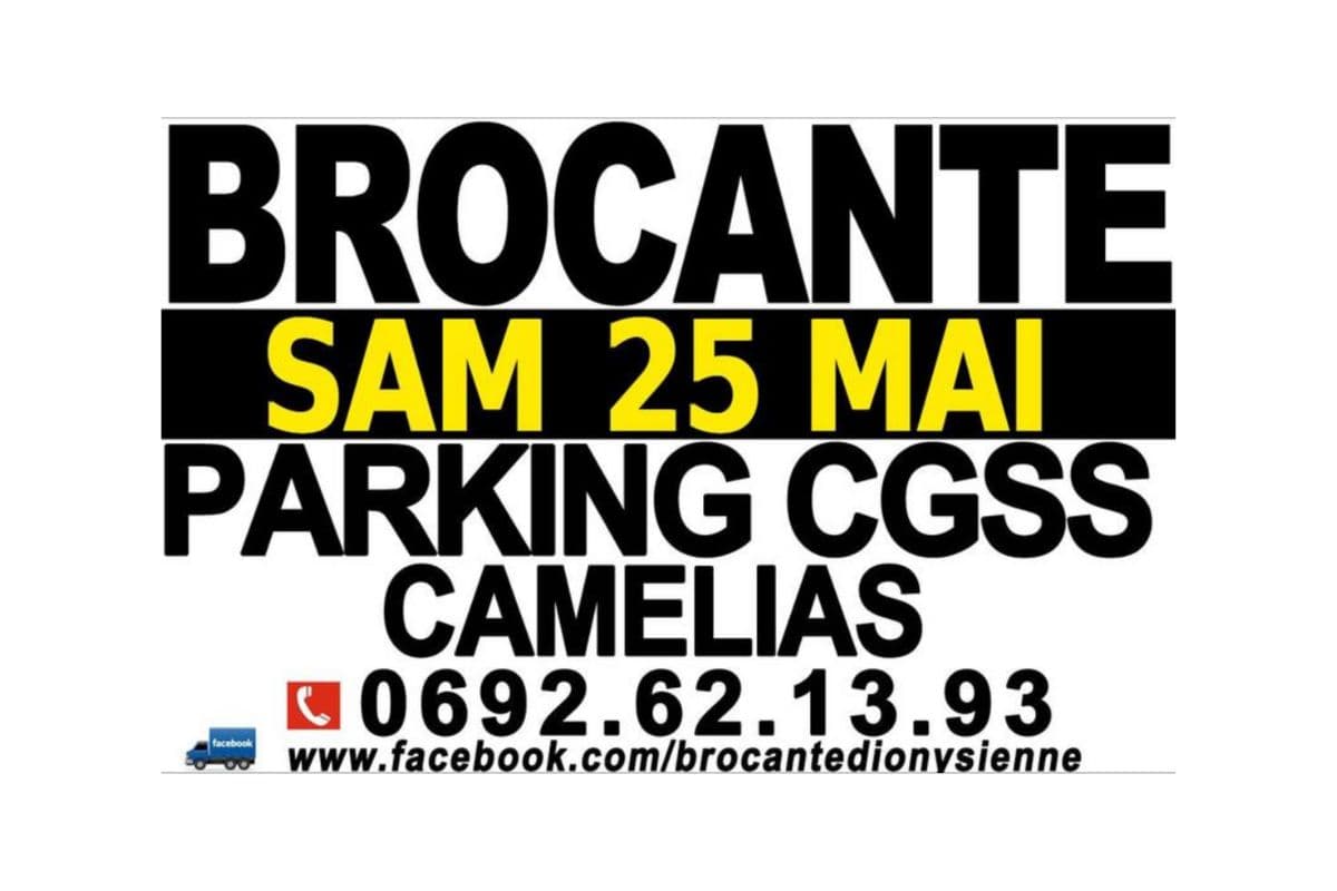 Brocante et vide-grenier à Saint-Denis le 25 mai !