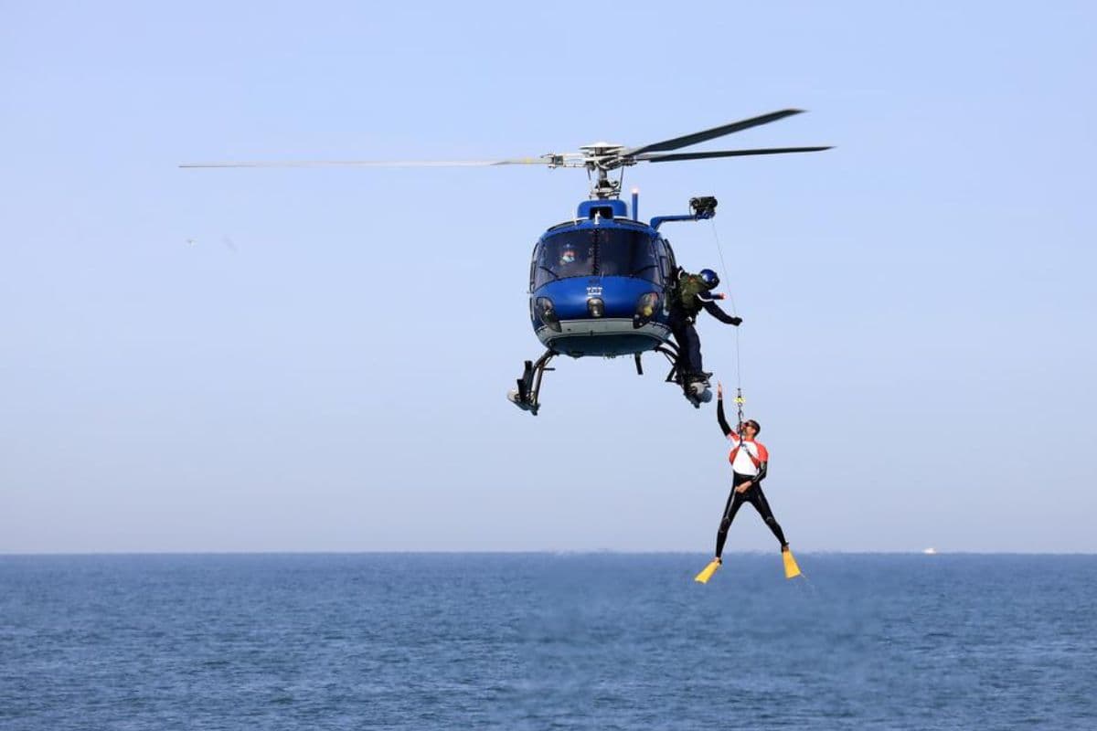 Exercice d'assistance à un navire en détresse dans la baie de Saint-Paul