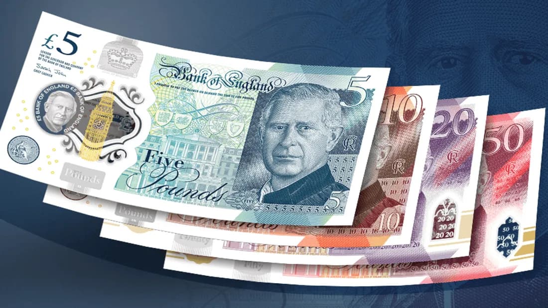 Les billets à l'effigie du Roi Charles III font leur entrée en circulation