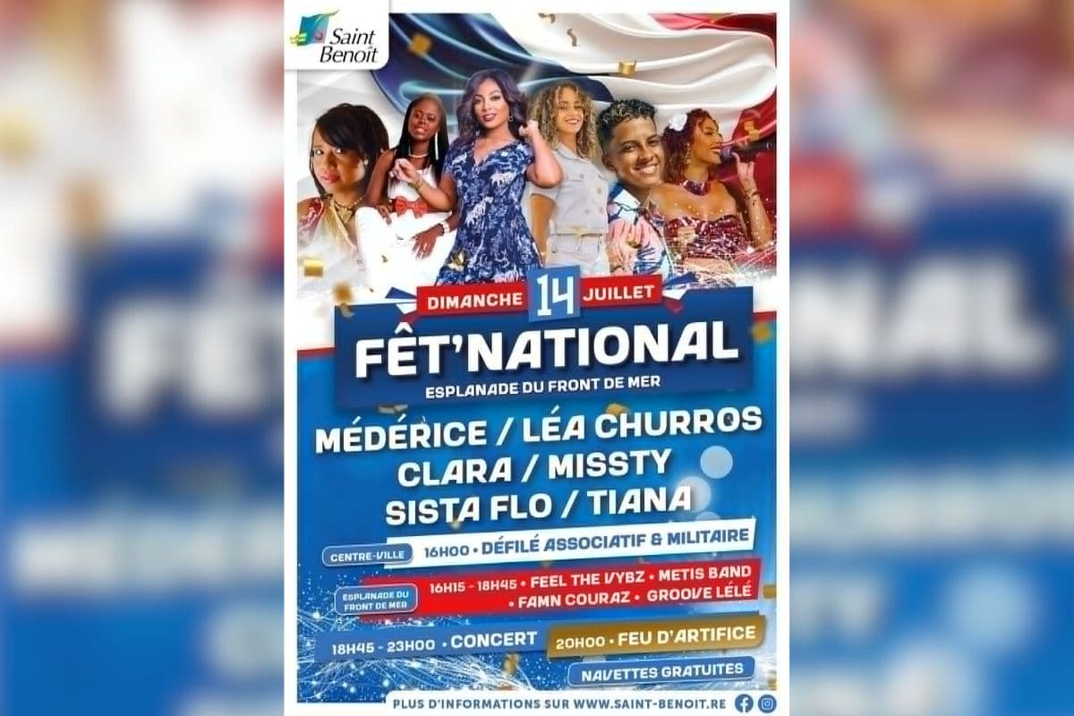Fête nationale à Saint-Benoît : Un événement inoubliable à ne pas manquer !
