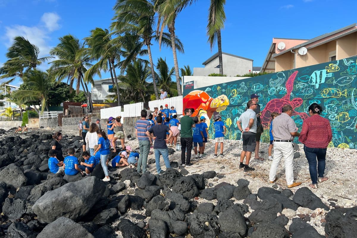 une fresque murale