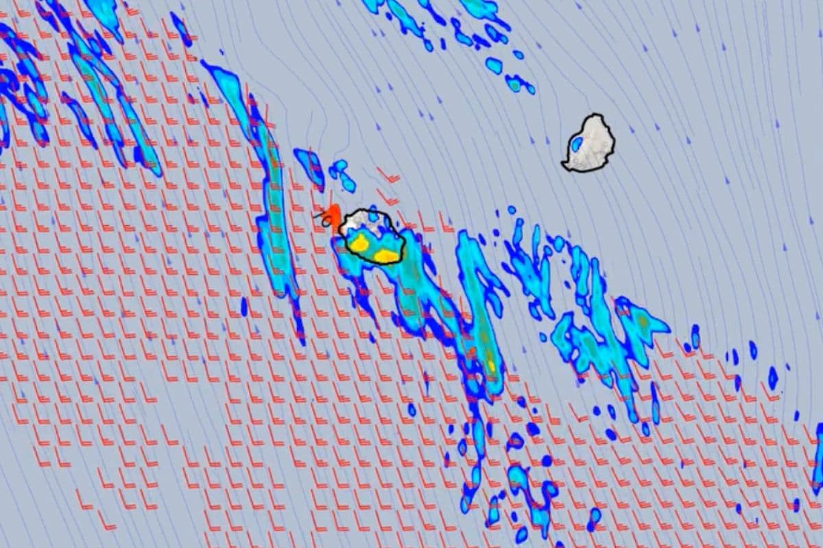 Dégradation du temps à La Réunion avec l'arrivée d'un front froid