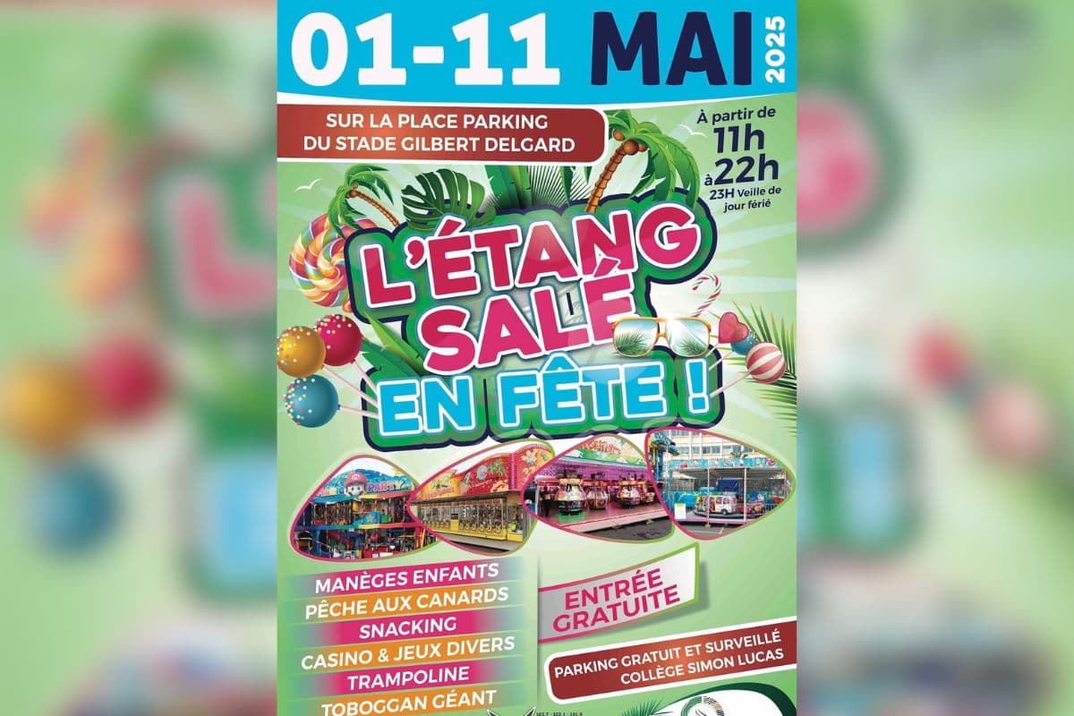 L’Étang-Salé en fête 2025 : animations gratuites pour toute la famille du 1er au 11 mai