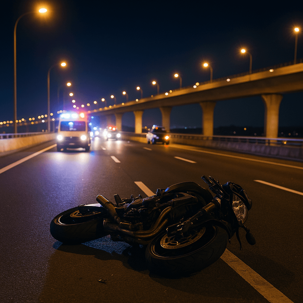 Deux accidents mortels survenus la nuit dernière : un motard décède sur la Nouvelle Route du Littoral