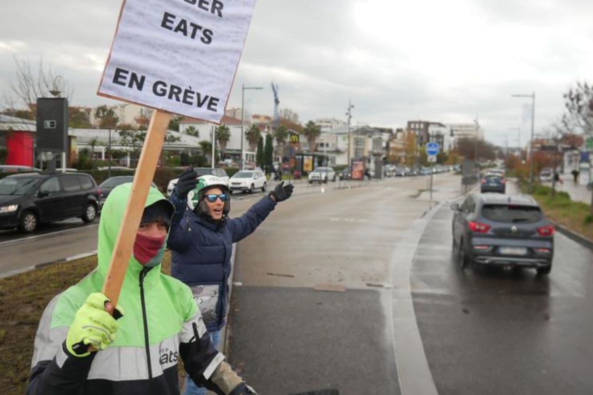 Uber eat en grève