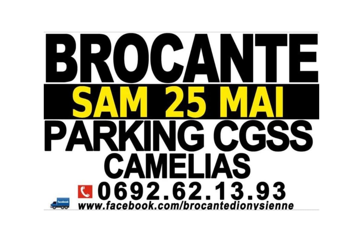 Brocante et vide-grenier à Saint-Denis le 25 mai !