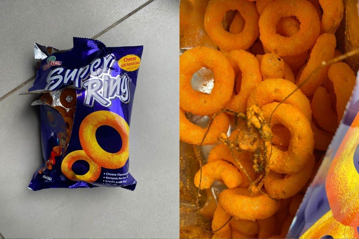 Une découverte inquiétante dans un paquet de chips Super Ring