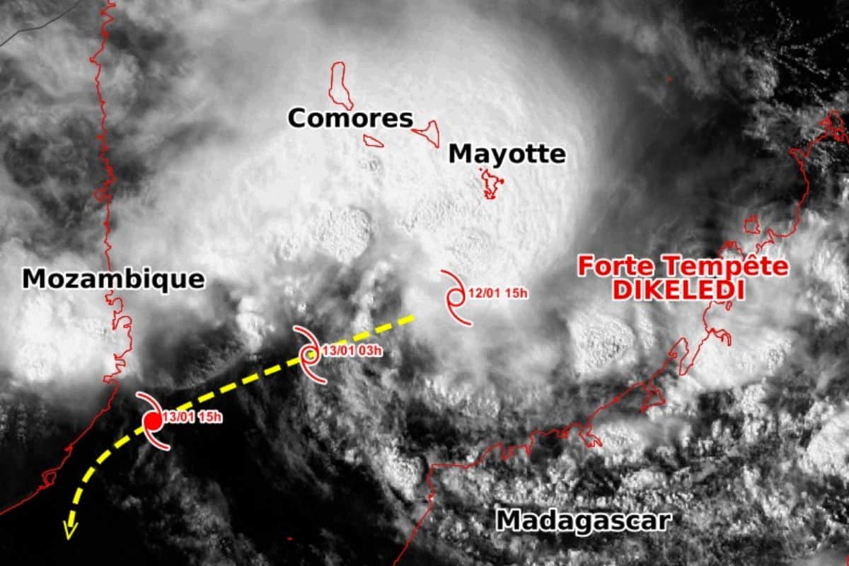 Dikeledi la forte tempête tropicale s’éloigne de Mayotte, mais l’alerte rouge reste en vigueur