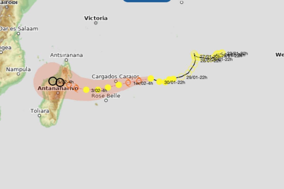 La tempête Faida pourrait passer au large de La Réunion ce week-end