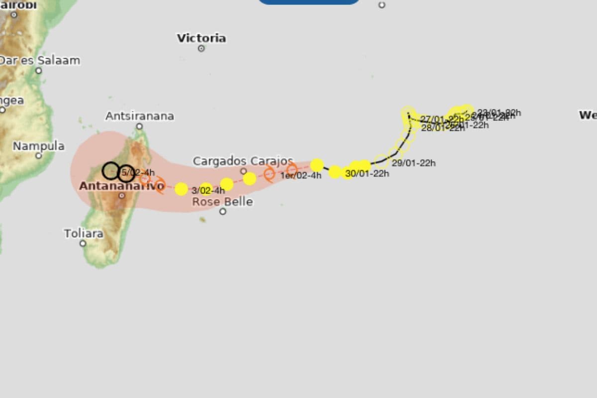 La tempête Faida pourrait passer au large de La Réunion ce week-end