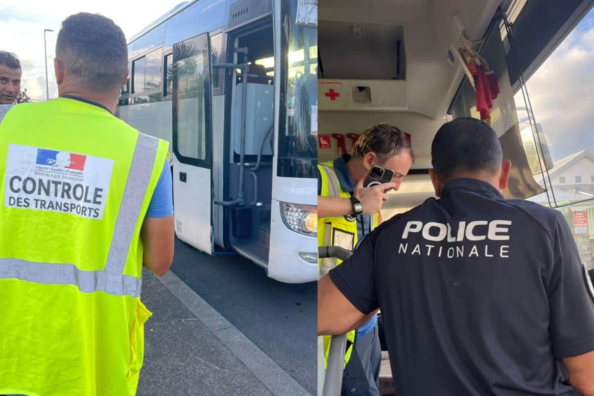 Opérations de contrôle des transports collectifs et scolaires à Saint-André