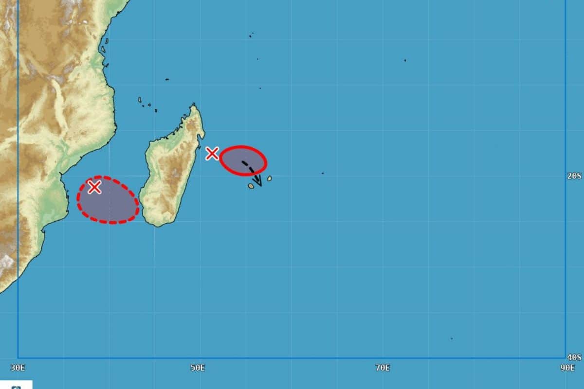 Un système dépressionnaire en formation au nord-ouest des Mascareignes pourrait menacer La Réunion