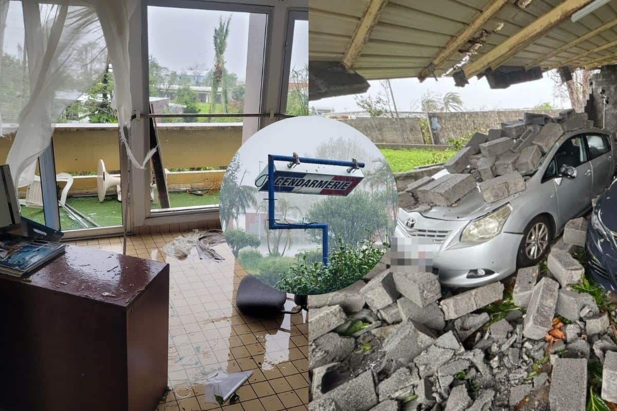 Cyclone Garance un lourd bilan pour les gendarmes entre casernes et logements endommagés