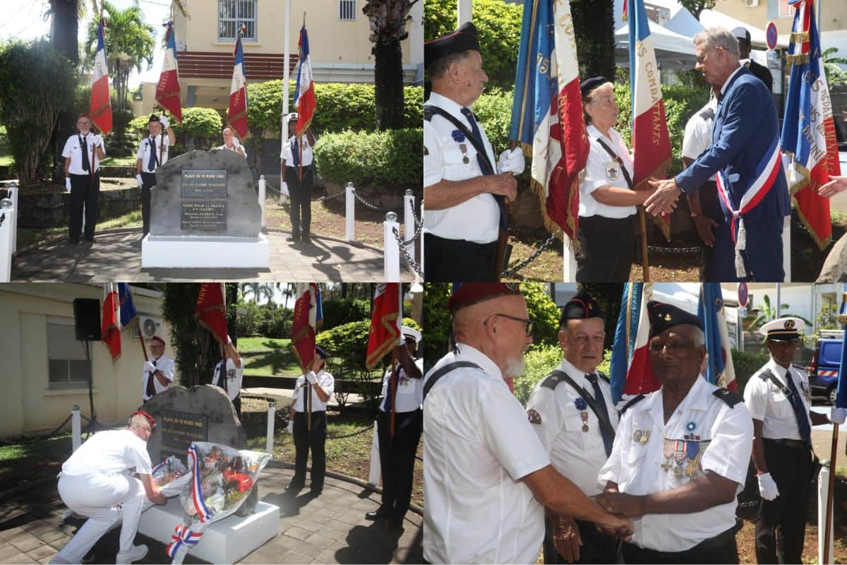 Hommage à la mémoire des combattants lors de la commémoration du cessez-le-feu de la guerre d’Algérie à Saint-Pierre