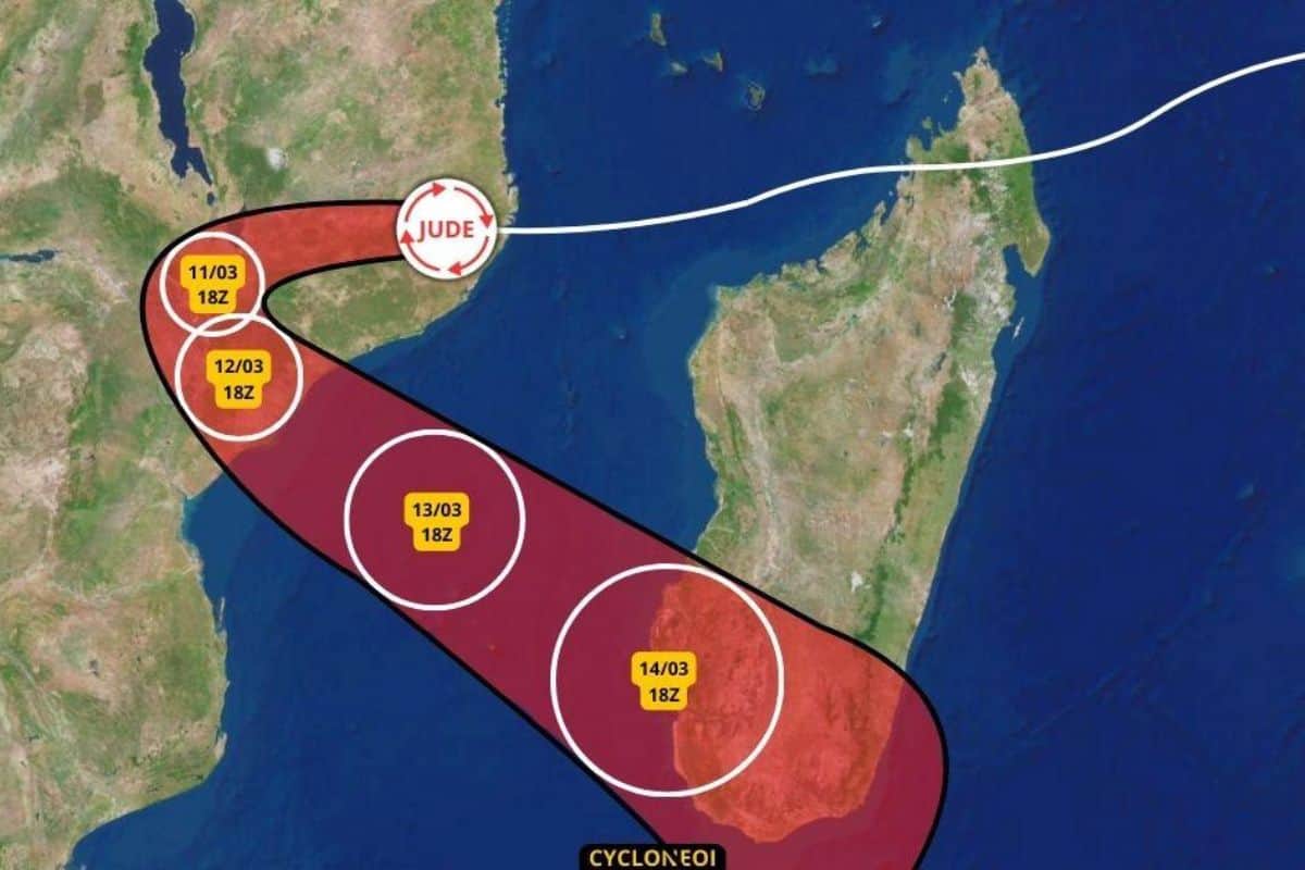 Le cyclone Jude frappe l'Afrique australe et menace Madagascar