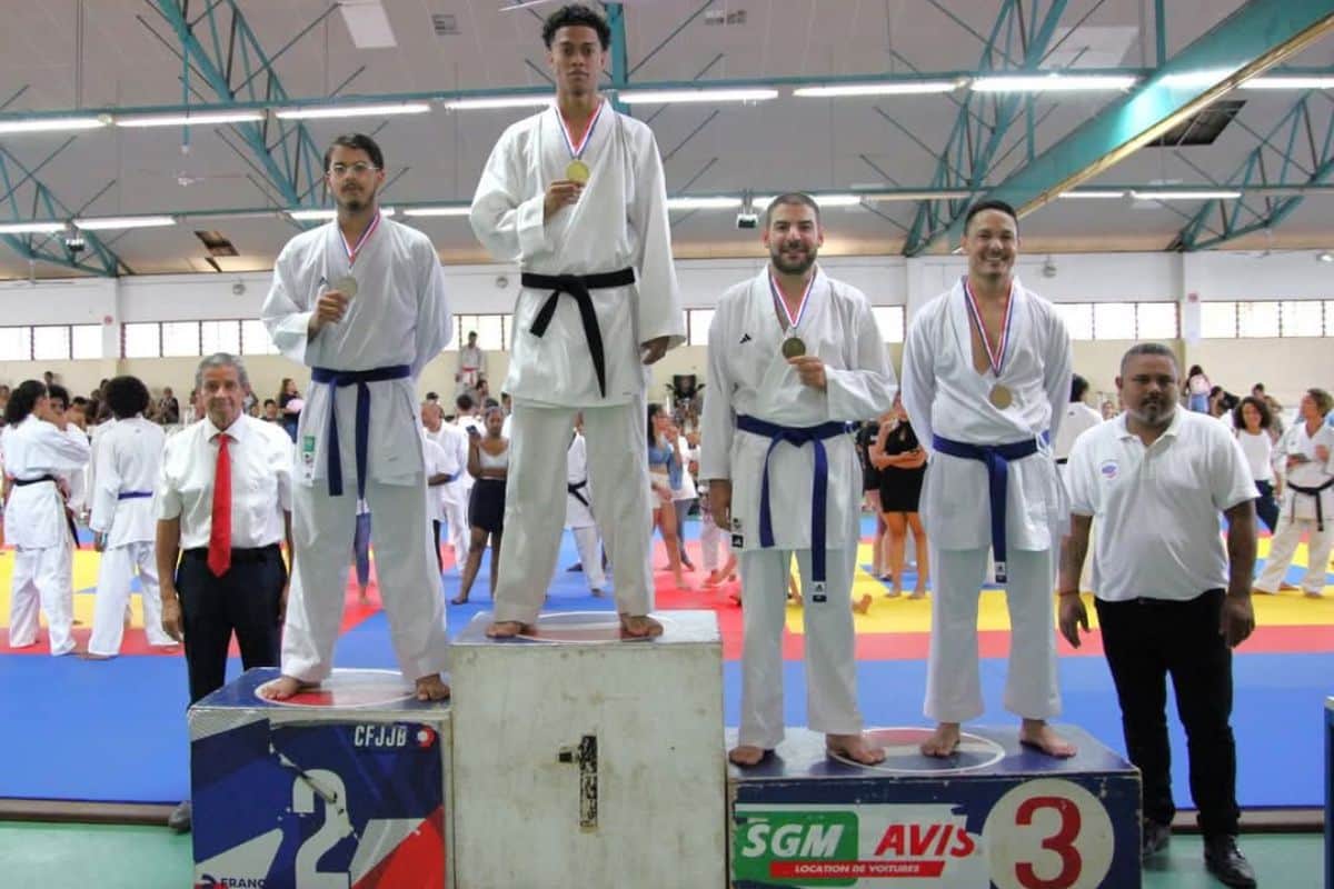 Nicolas Minosio décroche une médaille de bronze au championnat de La Réunion en karaté