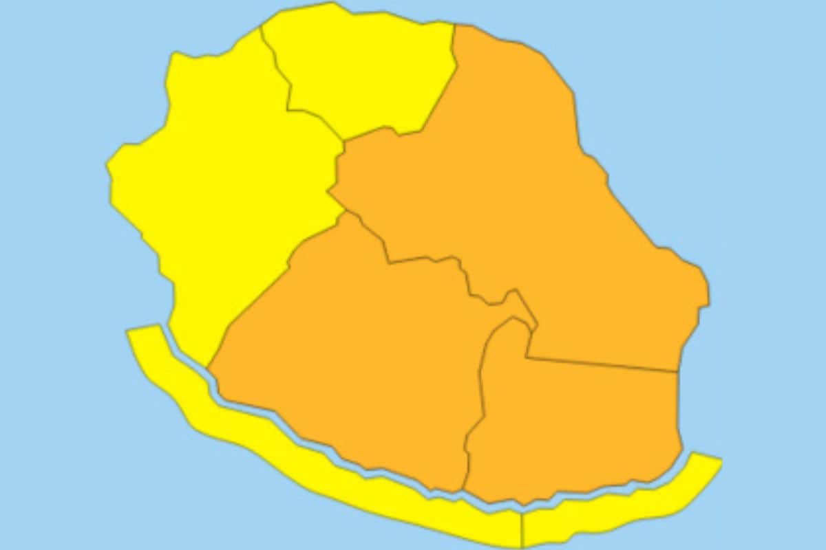 Vigilance orange pour fortes pluies et orages étendue à l’Est de La Réunion