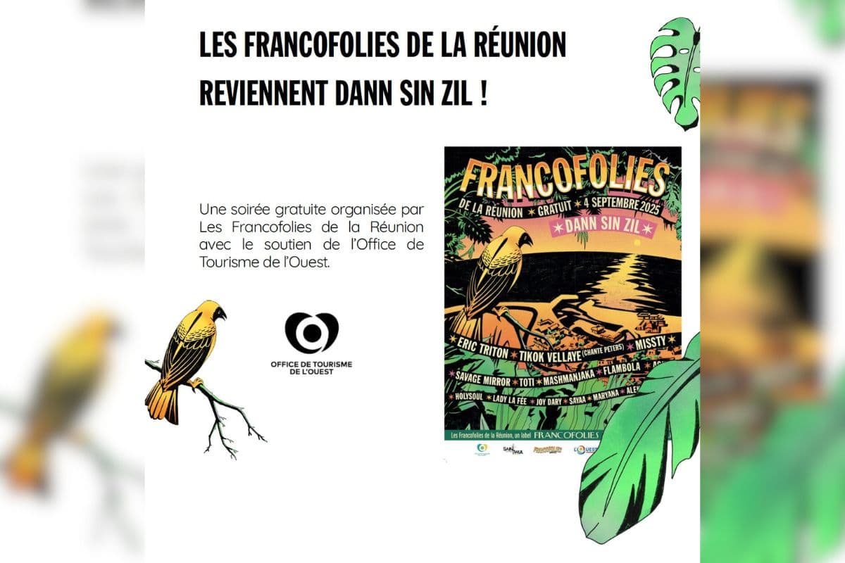 Les Francofolies de La Réunion reviennent Dann Sin Zil une immersion dans la musique péï et la diversité culturelle