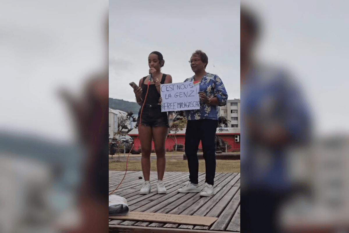 Saint-Denis mobilisation citoyenne en soutien à la jeunesse malgache