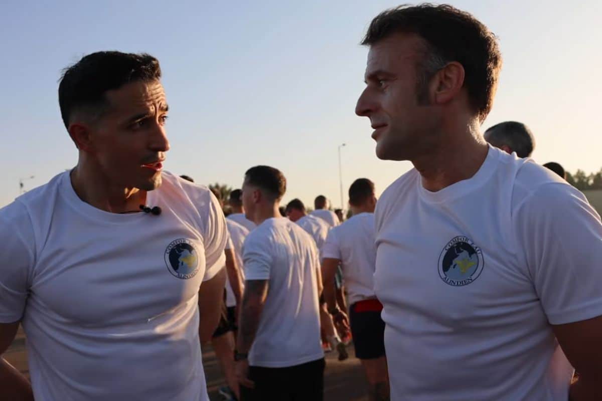 48 heures au cœur des forces françaises Tibo InShape aux côtés du président Emmanuel Macron à Abu Dhabi