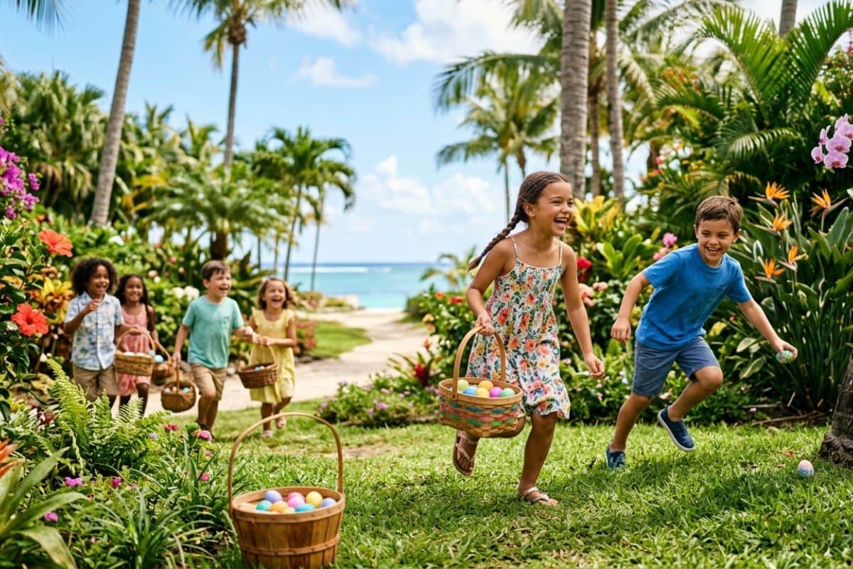 Pâques à La Réunion entre tradition, chaleur et chasse aux œufs géante