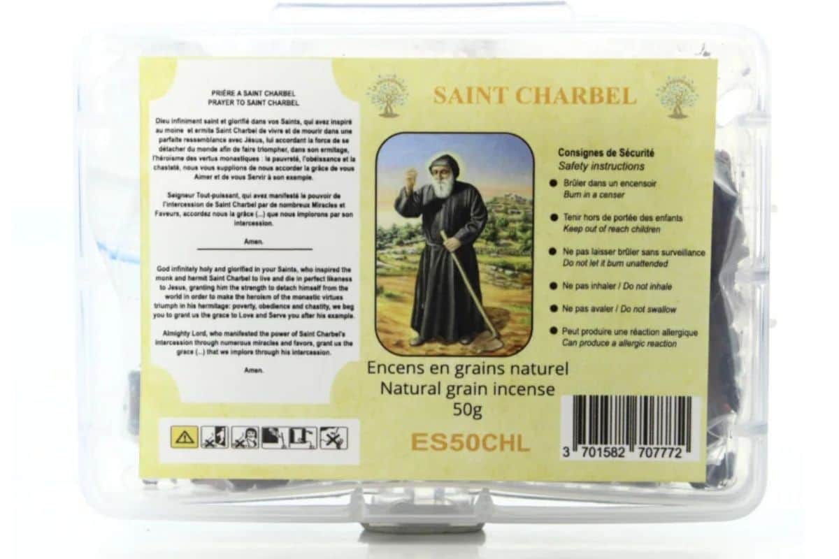 Saint Charbel quelle est la signification du petit carré de tissu présent dans certains sachets d'encens