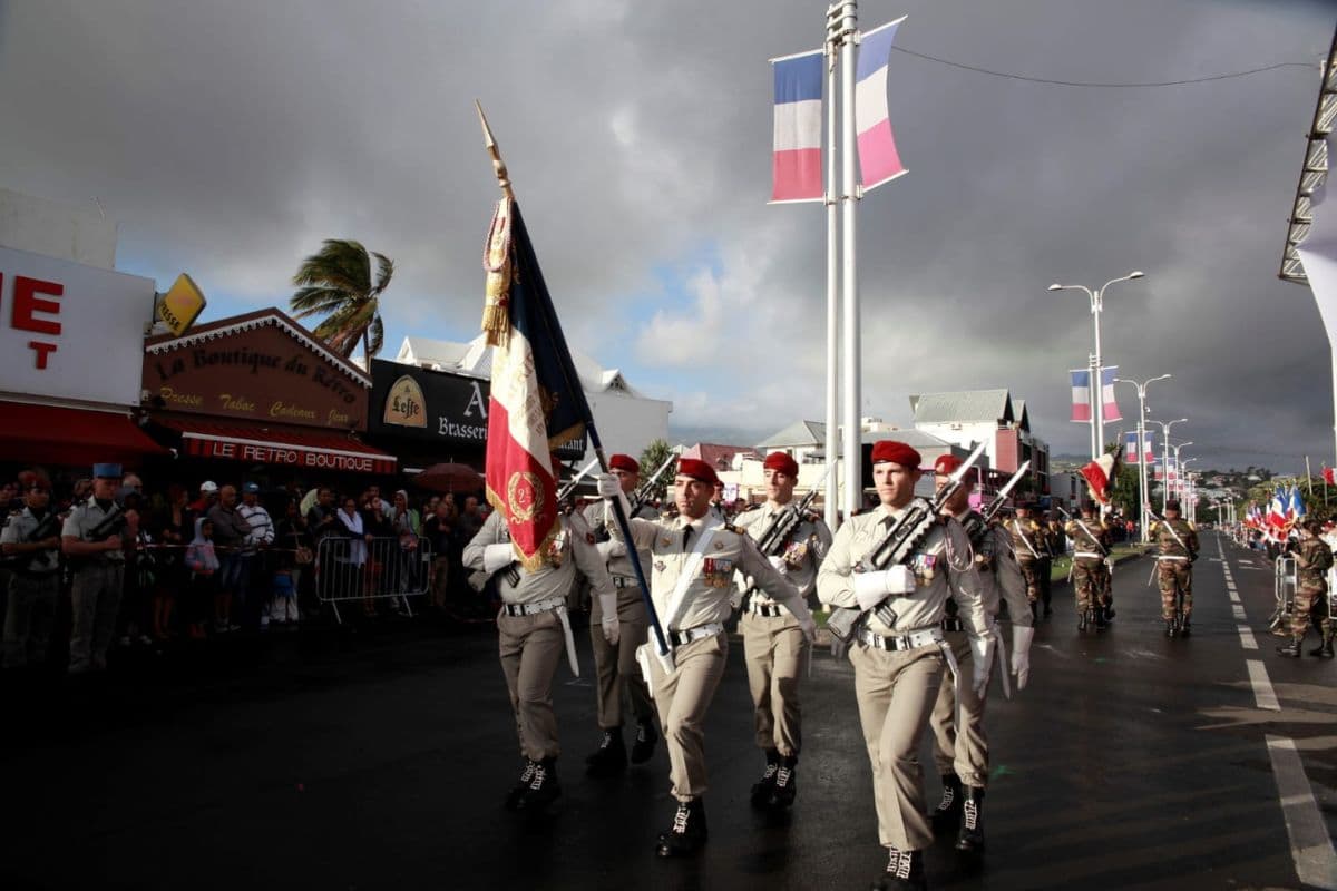 Saint-Pierre, Fête nationale, 14 Juillet, Défilé militaire, Boulevard Hubert Delisle, Feu d'artifice, La Réunion, Sud