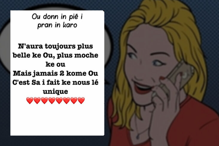 Ou Donn In Pie I Pran In Karo La Page Facebook Qui Fait Le Buzz Journal Re